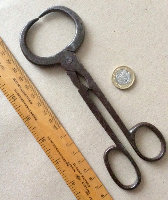 Antique 19th Century steel scissor action Sugar cutters. 