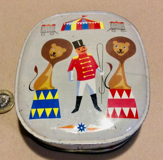 Vintage Edward Sharp & sons Circus toffee tin