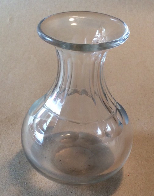 Small Victorian cut.glass carafe or measure.