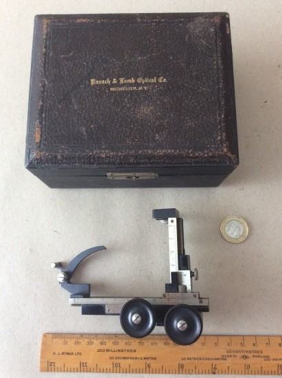 Vintage Bausch & Lomb X-Y microscope stage