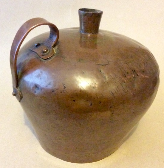 Antique 18th century Dutch copper flagon or pitcher.
