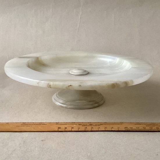 Antique Art Deco period turned Onyx tazza or fruit bowl- centrepiece