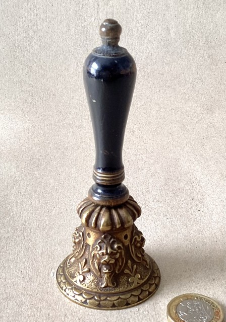 Antique cast brass table bell.