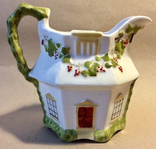 Antique Staffordshire porcelain cottage jug