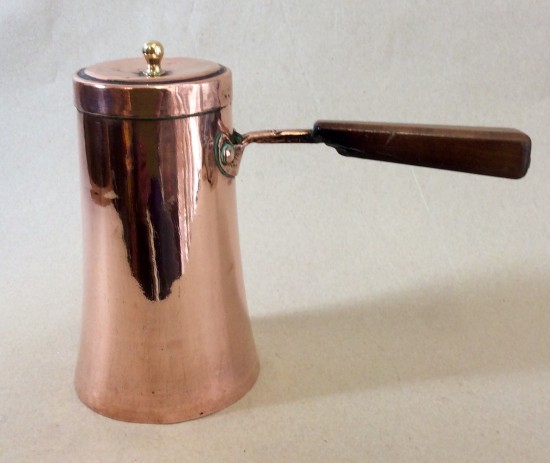 Georgian copper chocolate pot