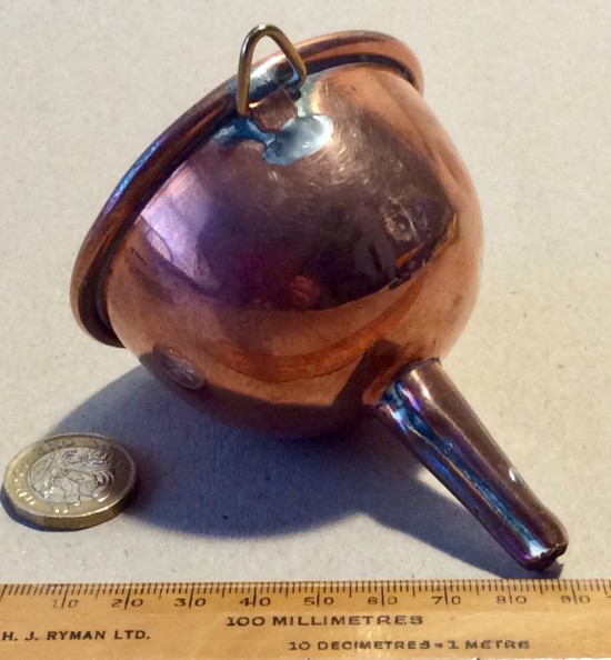 Antique Victorian copper wine funnel c1870