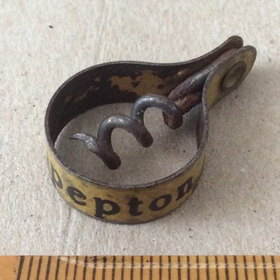 Rare antique Panopepton advertising  medicine corkscrew . C1900