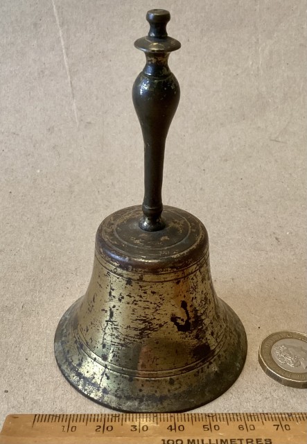 Antique brass table bell