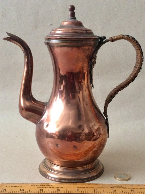 Antique copper coffee pot c1800