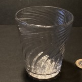 Small Georgian clear glass wrythen tumbler