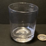 Good Georgian clear glass medicine or dram tumbler