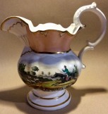 Large porcelain mid 19th Century jug.