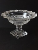 Regency cut glass pedestal bowl.