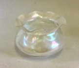 Irridescent glass bowl