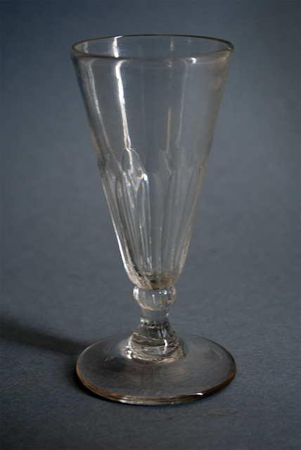 Late Georgian Petal moulded  short Ale Glass
