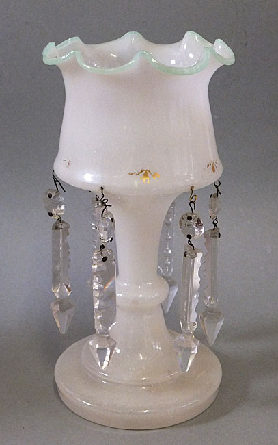 Victorian Milk glass Lustre