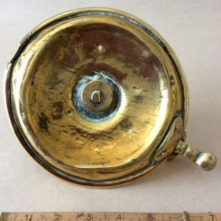 Detail: Antique Georgian  brass chamberstick