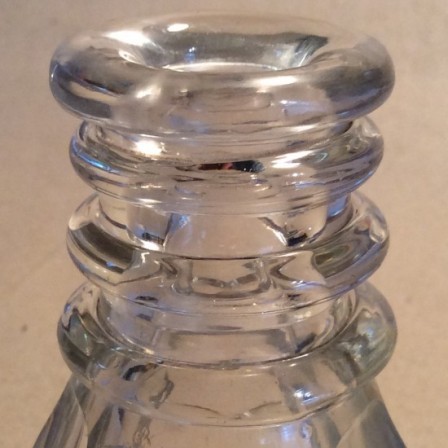 Detail: Georgian three ringed small baluster measure