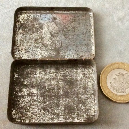 Detail: Antique John Sinclair Ltd THE REAL McKIE snuff tin.