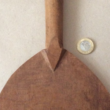Detail: Antique Oak Peel or cutting slice.