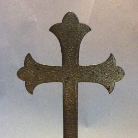 Detail: Late Victorian gilt brass cross