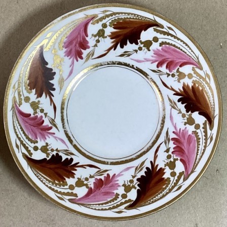 Detail: Antique hand painted FBB Worcester cup/saucer