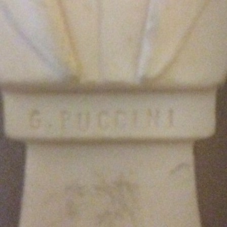 Detail: C1930 composition bust of composer Puccini