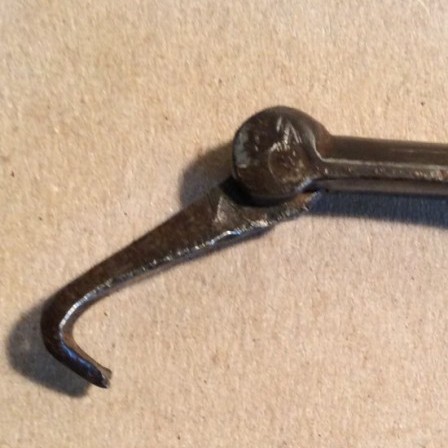 Detail: Early 19th century wrought iron or steel sugar cutters or nips